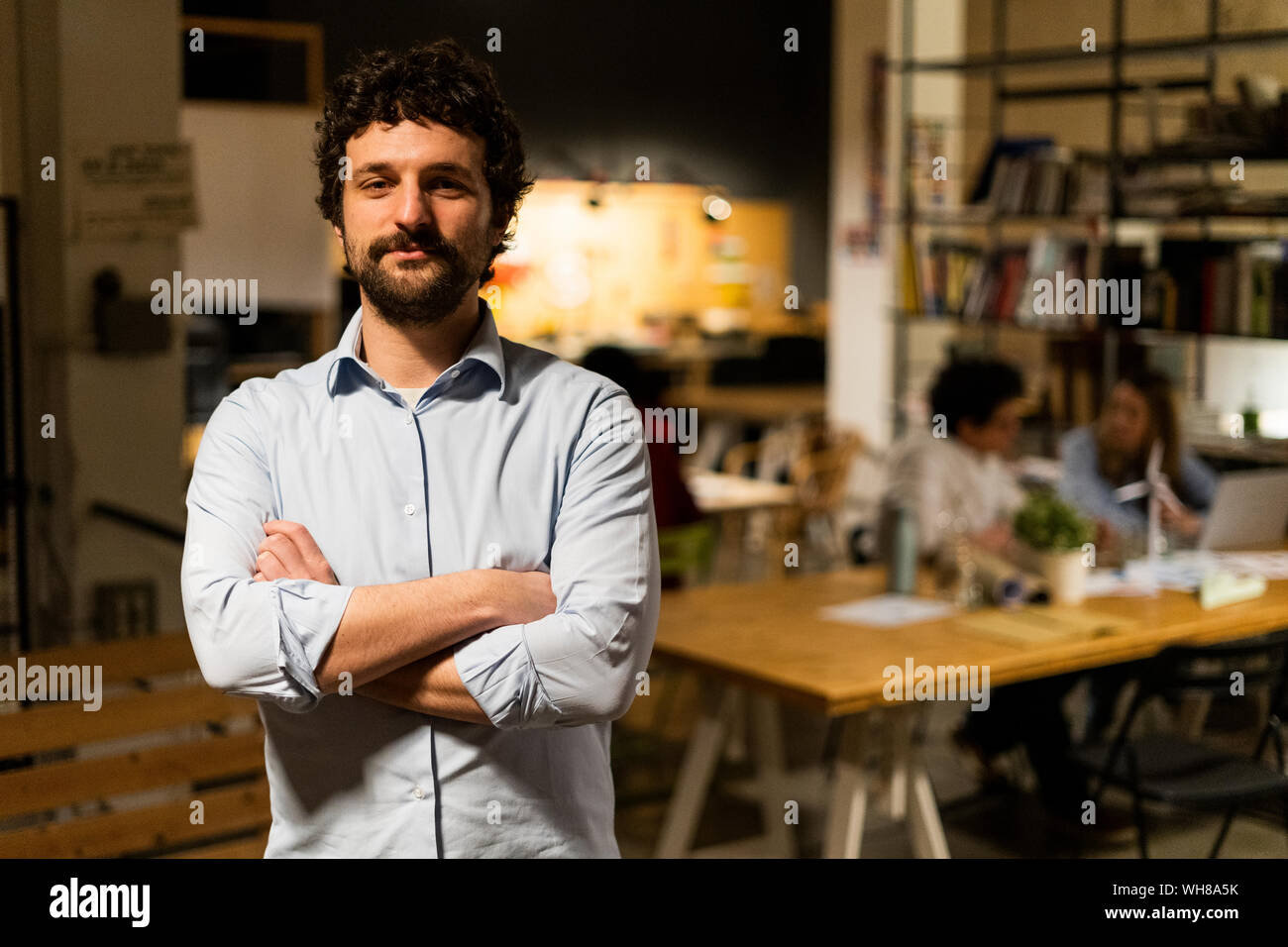 Portrait of confident businessman in office Stock Photo