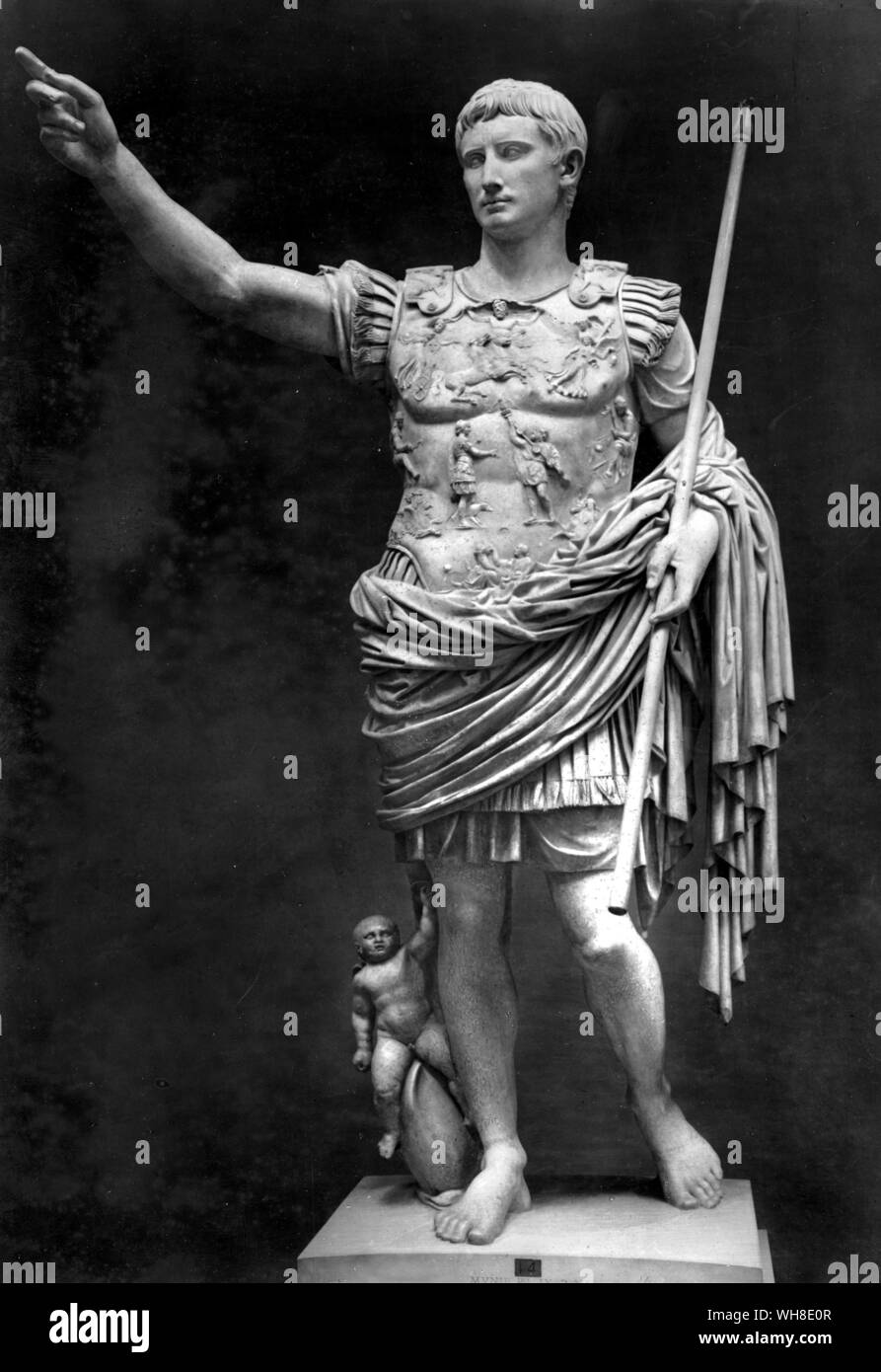 Statue of Emperor Augustus 14 AD..  . Stock Photo