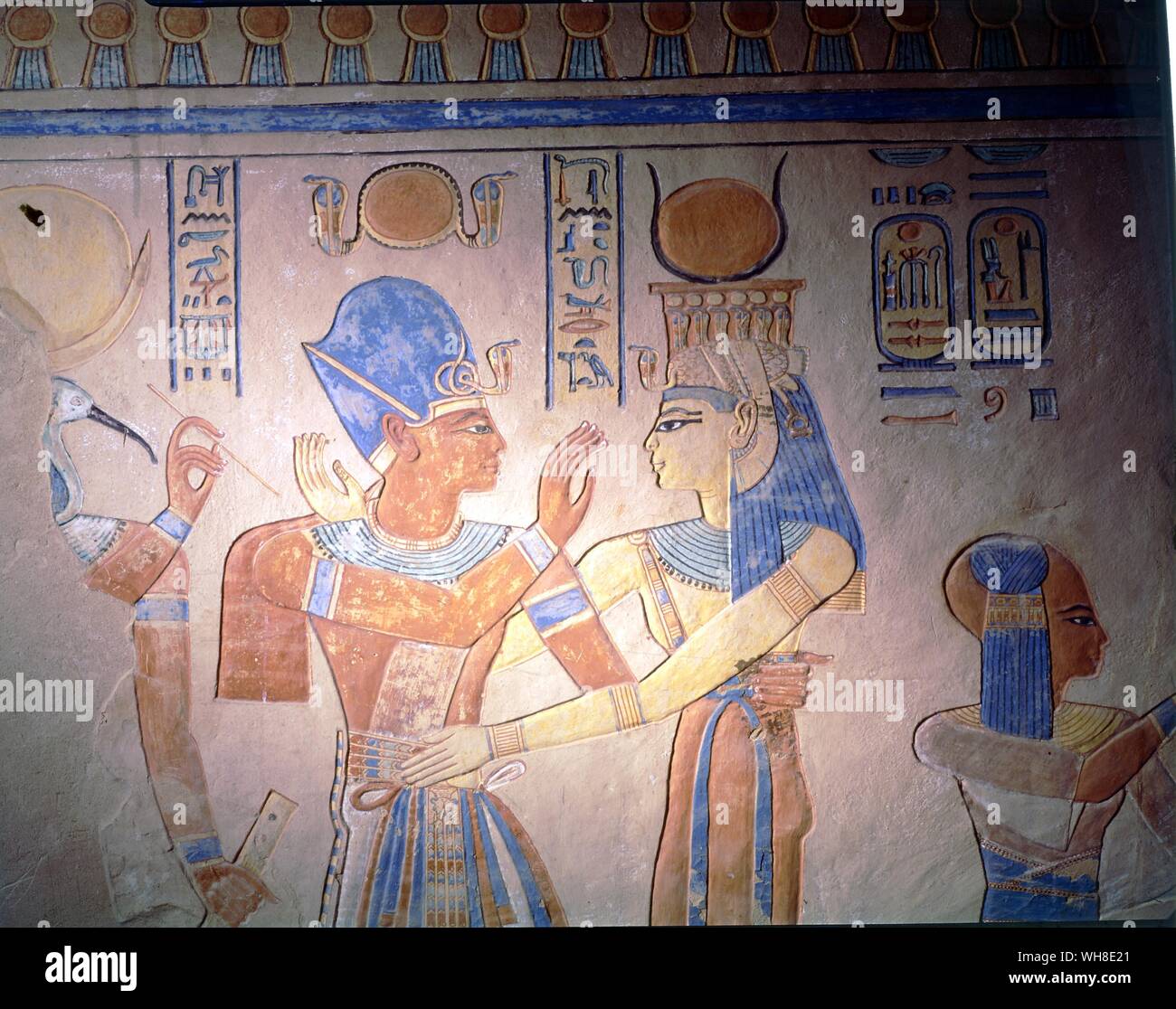 Egyptology Egyptian Valley of Queens Tomb Mento Hor Kopachef Stock Photo