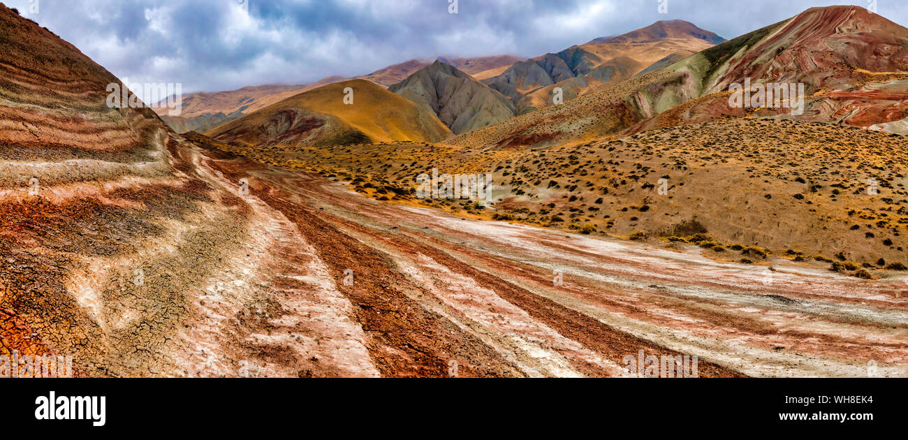 Candy Cane Mountains, Khizi District, Azerbaijan Stock Photo Alamy