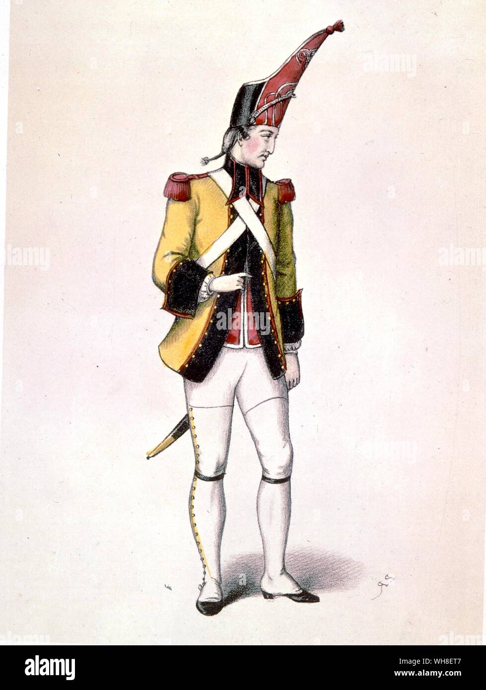 The actor Dupuis as Fritz in Jacques Offenbach's La Grande Duchesse de Gérolstein (The Grand Duchess of Gérolstein) 1867. Book and lyrics by Henri Meilhac and Ludovic Halévy.. Jacques Offenbach (1819-1880) was a German-born French composer and cellist, and one of the originators of the operetta form. The Grand Duchess of Gerolstein is the tale of a grande Dame who rules the tiny Duchy of Gerolstein. The plot of the opera hinges on the interests of the title character for Fritz, a young private. He is swiftly promoted to the rank of General by his admirer, the Duchess. But Fritz has a fiancée, Stock Photo