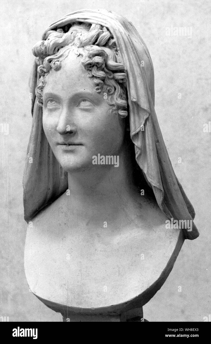 Antonio Canova: Madame Recamier 1813. French society hostess, born in Lyon, who married Jacques Recamier. Stock Photo