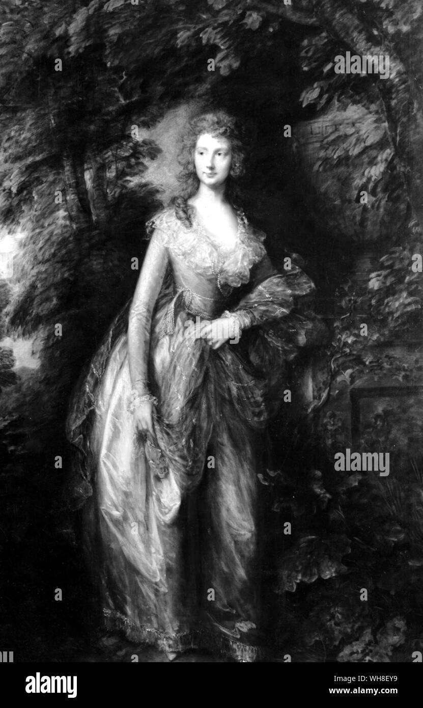 Mary Duchess of Richmond c.1786-7 by Thomas Gainsborough (1727-88). English painter of portraits and landscapes. Stock Photo