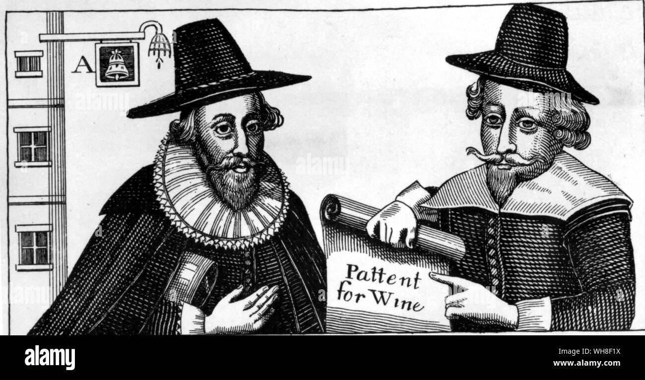Mr Alderman Abell and Richard Kilvert, Patent for Wine, 1641 Stock Photo