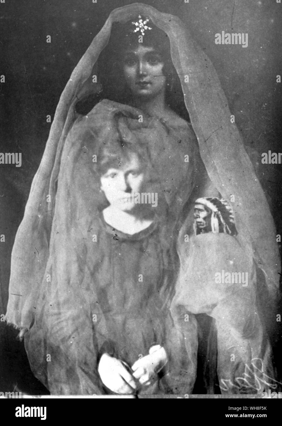 Claimed to be a spirit taken from a seance. Stock Photo