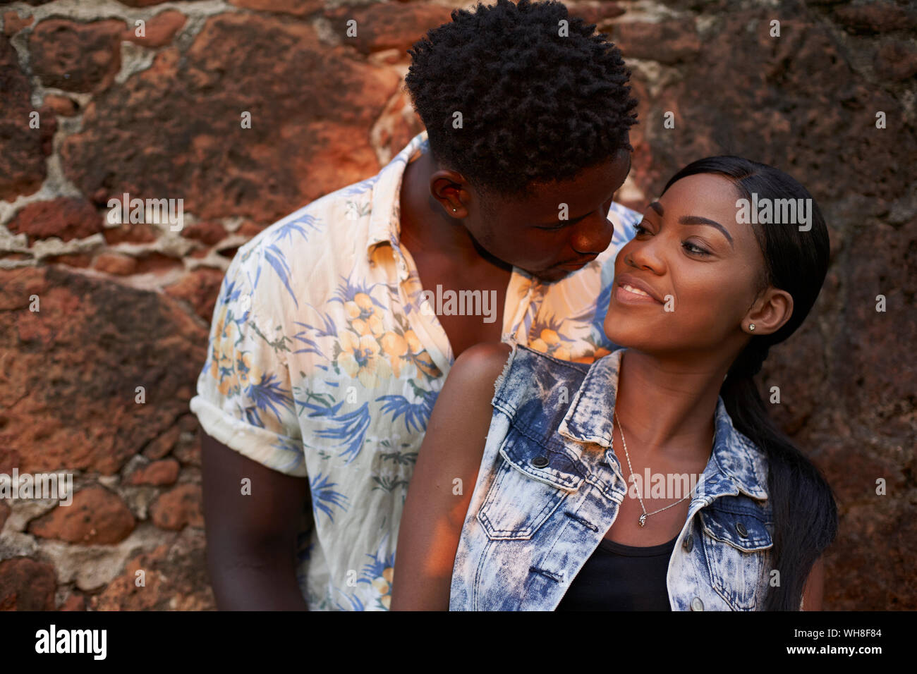 Portrait of a young couple in love Stock Photo