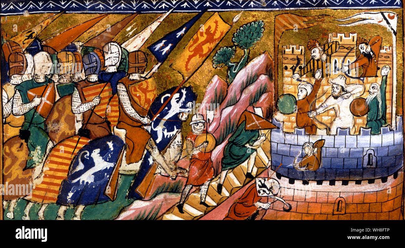 Siege and Capture of Antioch 1268. The Crusades were one of the most dramatic and significant events in medieval history, not least because they expanded the horizons of western (Latin) Christendom, by bringing it into regular contact for the first time with both the Islamic world and a number of eastern Christian denominations. In 1277, Baibars had forced the Crusaders to a few strongholds along the coast and the Crusaders were forced out of the Middle East by the beginning of the fourteenth century. The fall of Antioch was to prove as detrimental to the crusader's cause as its capture was Stock Photo
