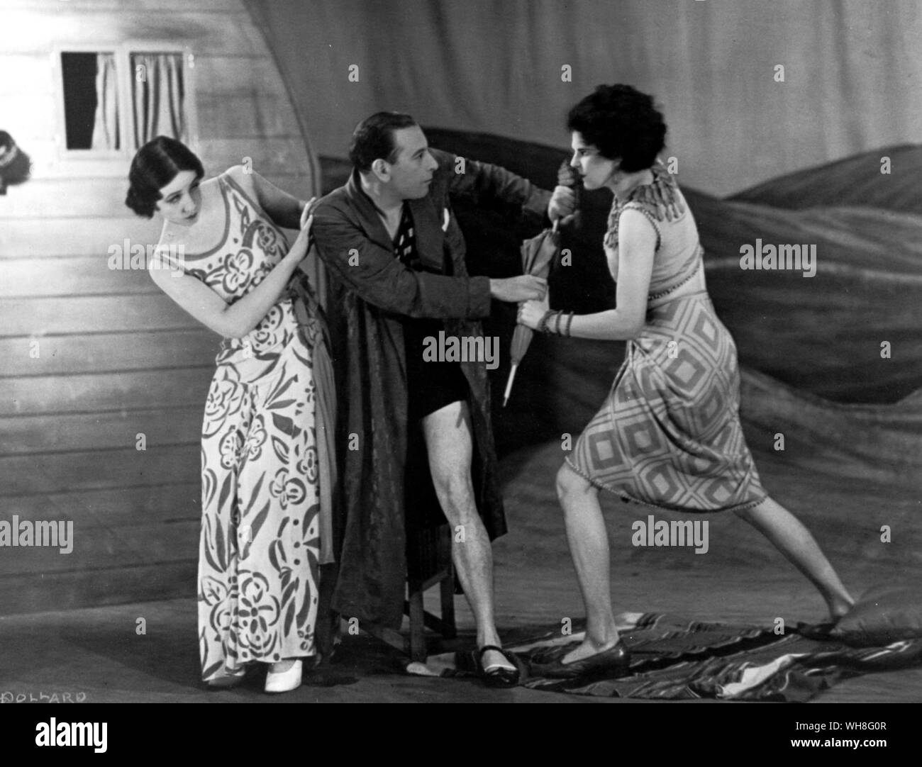 A 1932 production of Too Good to be True at the New Theatre with Leonara Corbett as the patient, Ernest Thesiger as Monsieur, Donald Wolfit as the doctor, Ellen Pollach as the nurse and Cedric Hardwicke as the burglar. The Genius of Shaw page 147. Stock Photo