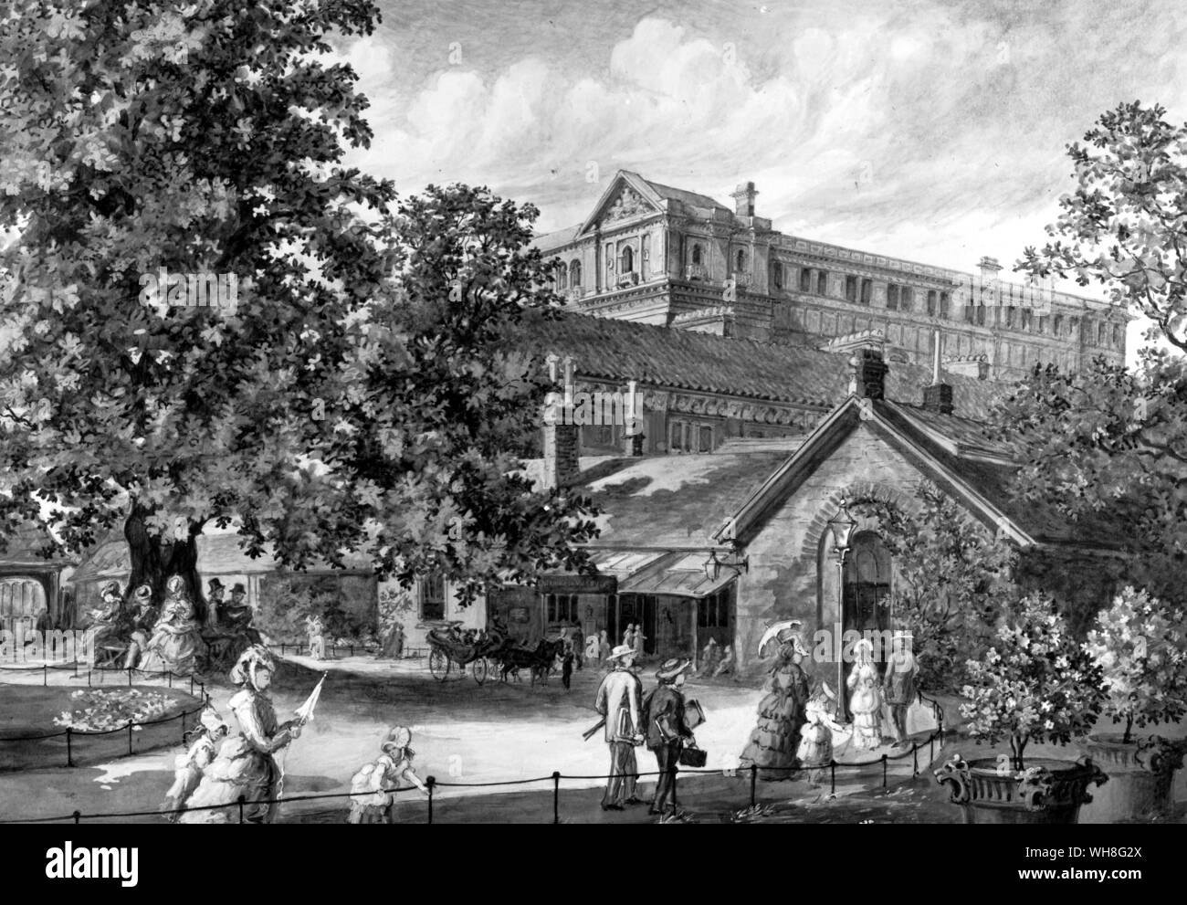 South Kensington Museum 1872. Stock Photo