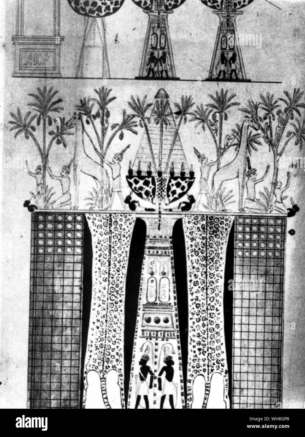 The work of Nubian goldsmiths, which was presented to Tutankhamen. Tutankhamen by Christiane Desroches Noblecourt, page 200.. Stock Photo