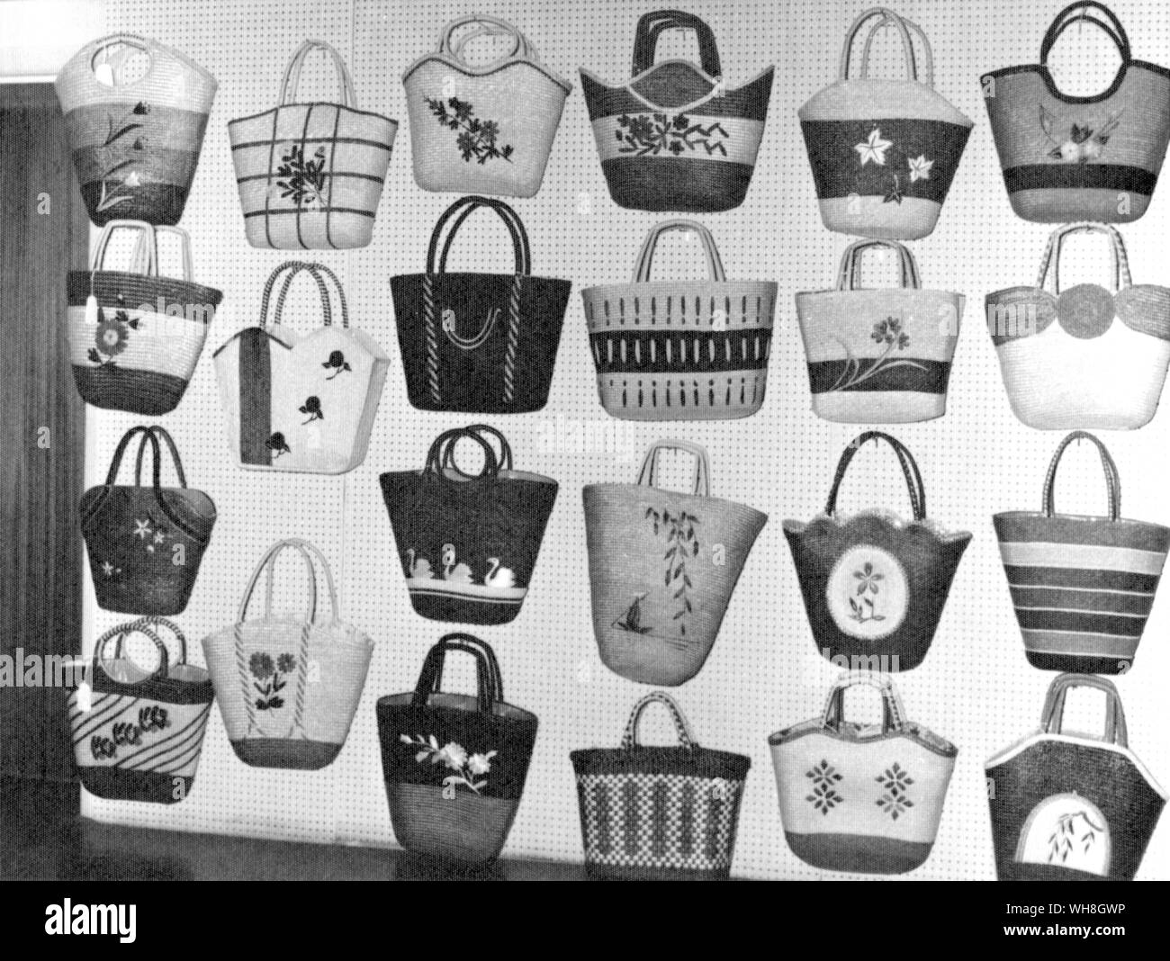 Fifties shopping bags. Stock Photo