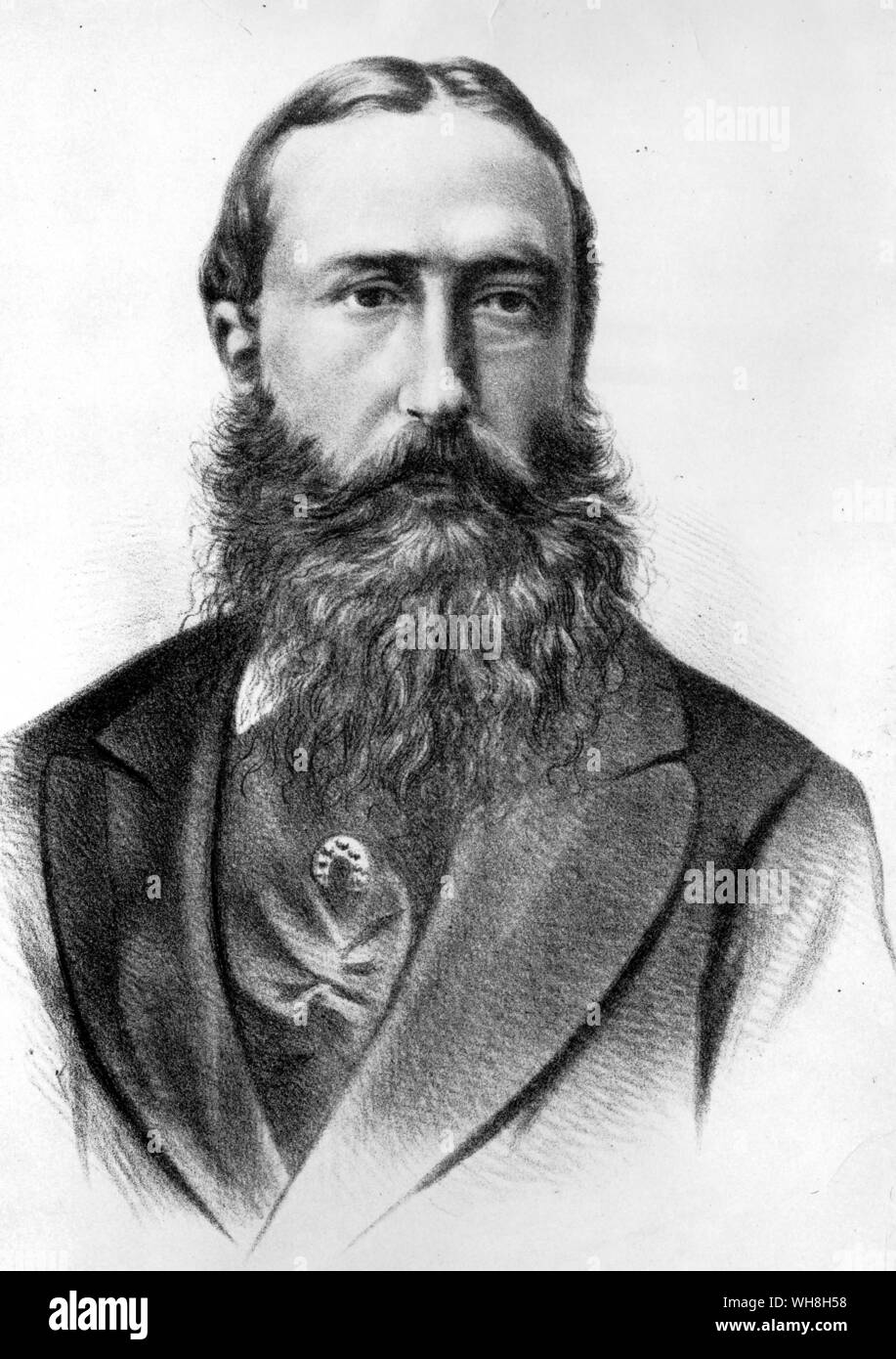 Leopold II, King of the Belgians (1835-1909). The African Adventure - A History of Africa's Explorers by Timothy Severin, page 245. Stock Photo