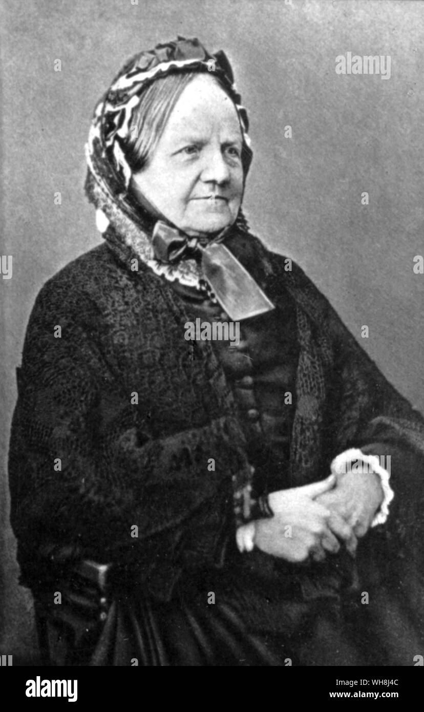 Emma Darwin (1808-1896) the wife of the British naturalist Charles Darwin. From Darwin and the Beagle by Alan Moorhead, page 268. Stock Photo