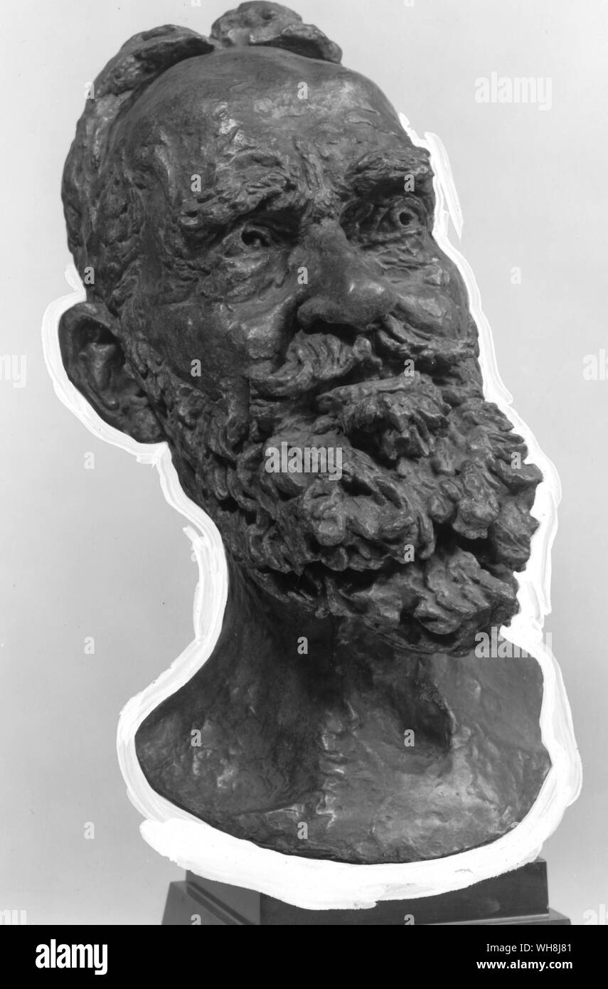 George Bernard Shaw modelled by Jacob Epstein Stock Photo