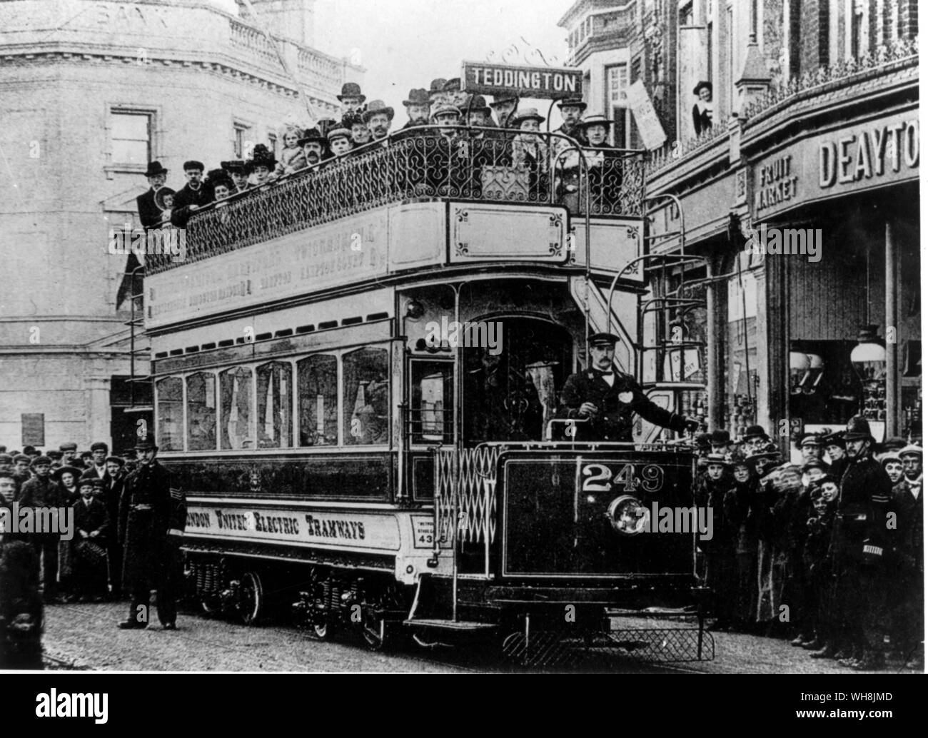 Teddington Middlesex Tramways 1903 Stock Photo