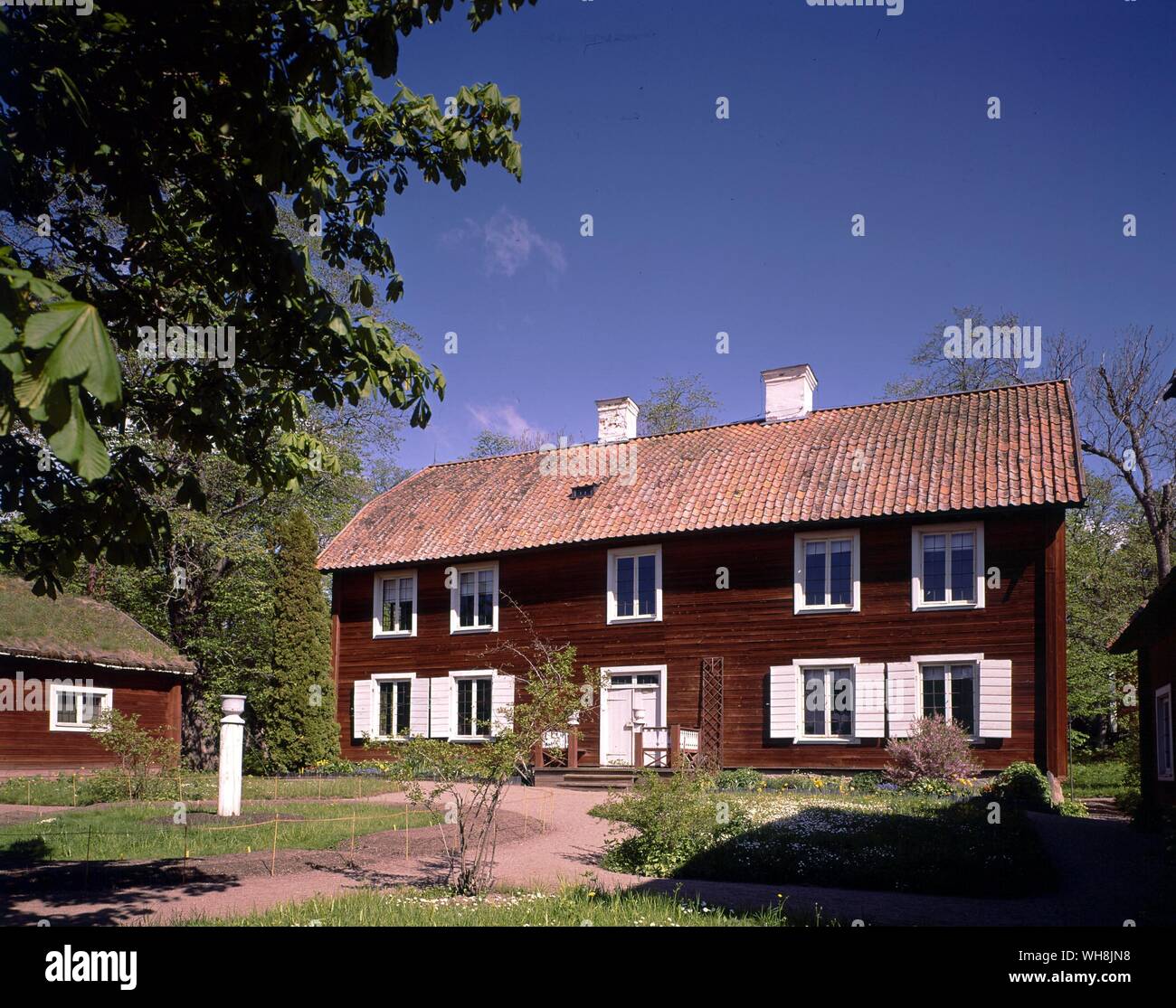 Carl Linnaeus's Estate the original house is on the right Hammarby
