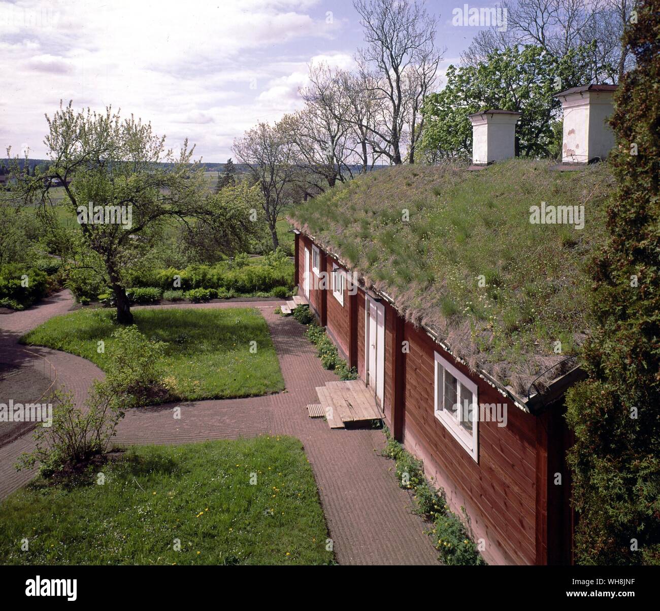 Carl Linnaeus's Estate the original house Uppsala Sweden which Linnaeus