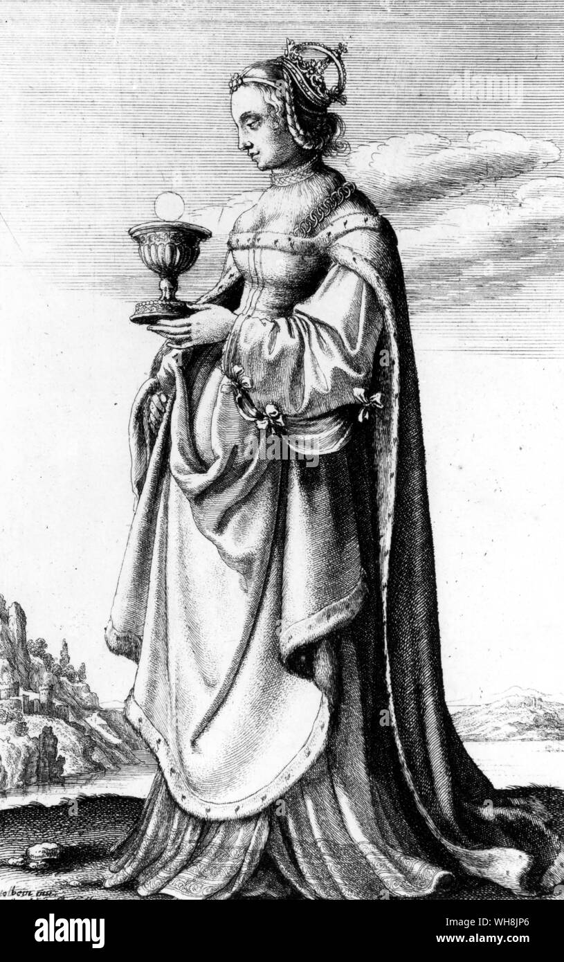 Anne Boleyn as St Barbara Stock Photo