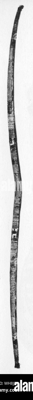 Decorated bow found in Tutankhamun's tomb. Stock Photo