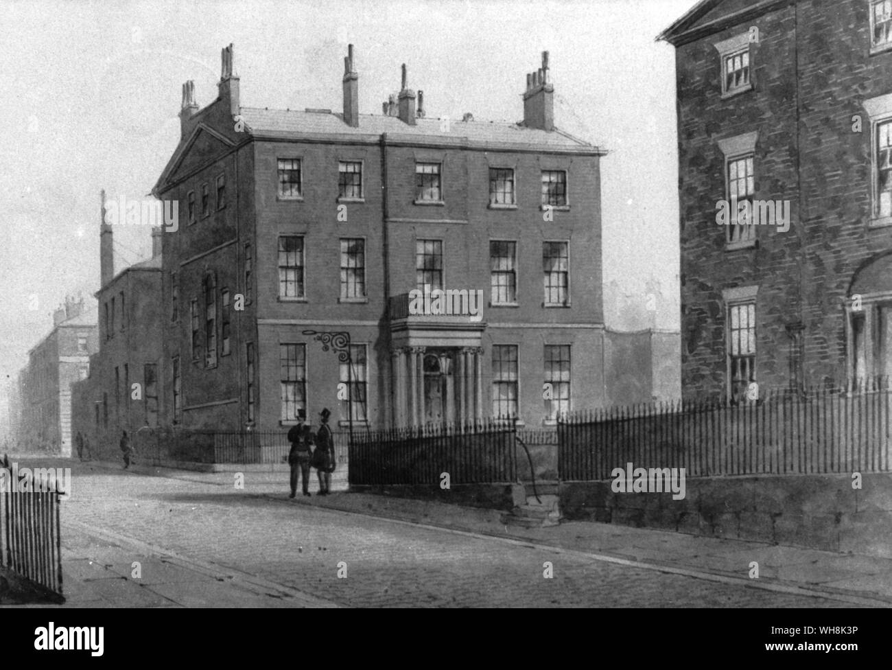 Judges House Corner of St Anne Street and Mansfield Street  (undated) Liverpool? Stock Photo