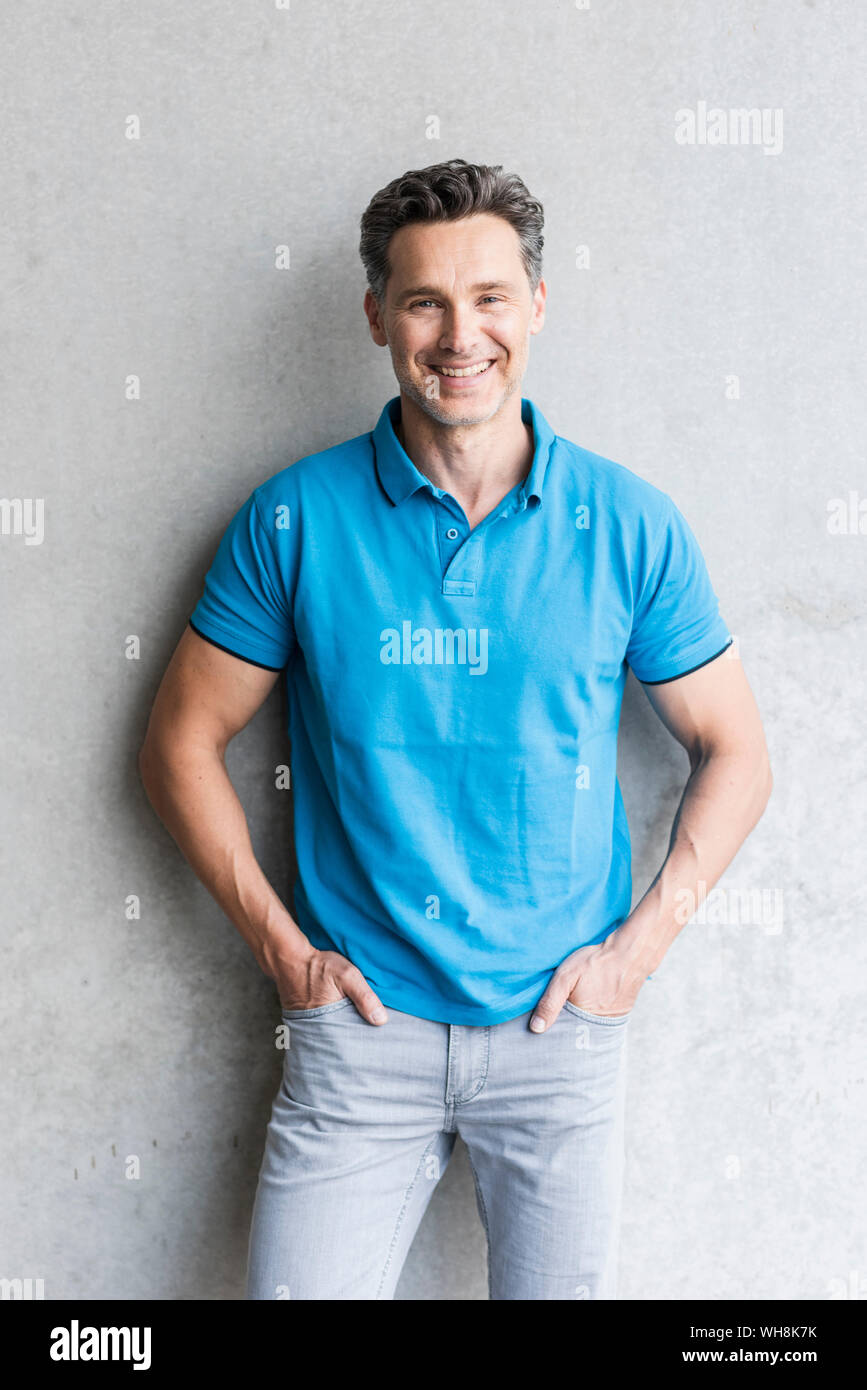 Mature man wearing blue poloshirt hi-res stock photography and images ...