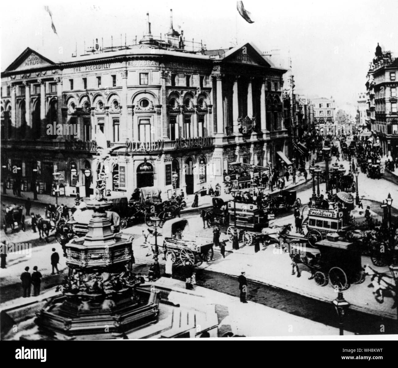 Farewell to this Piccadilly 1906 Stock Photo