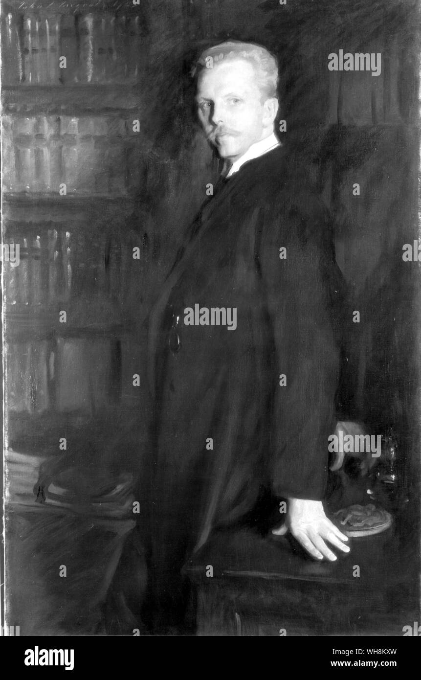 Edward Robinson 1858-1931 painting by Artist John Singer Sargent American 1856-1925 Stock Photo