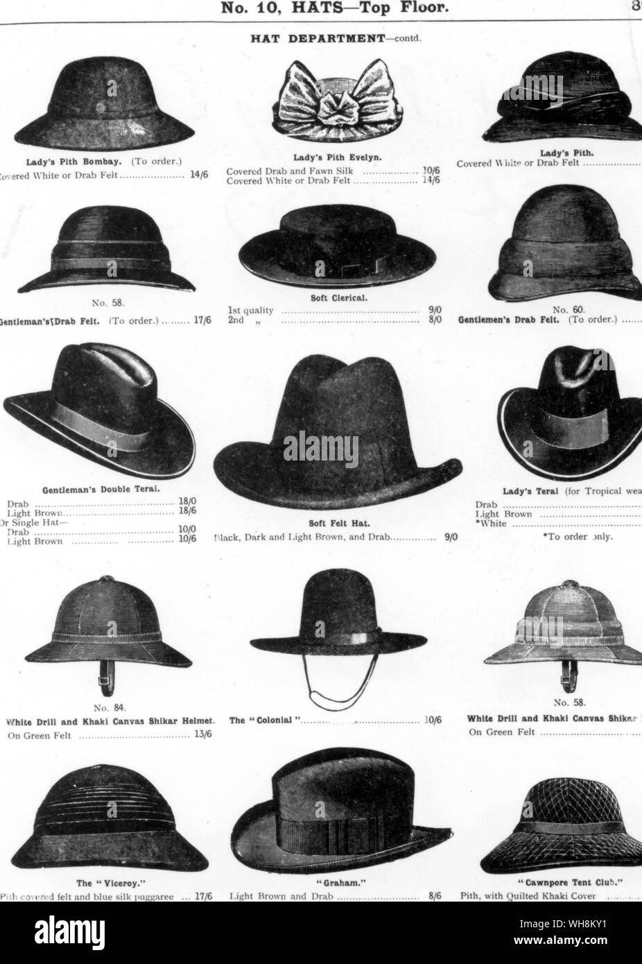 Navy Store Catalogue 1907 Stock Photo 