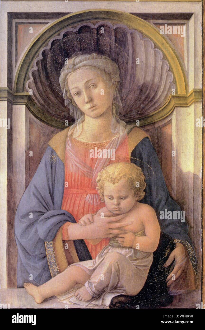 Filippo Lippi Madonna and Child a painting which Duveen abducted from the Kaiser Friedrich Museum in Berlin and sold to Kress Stock Photo