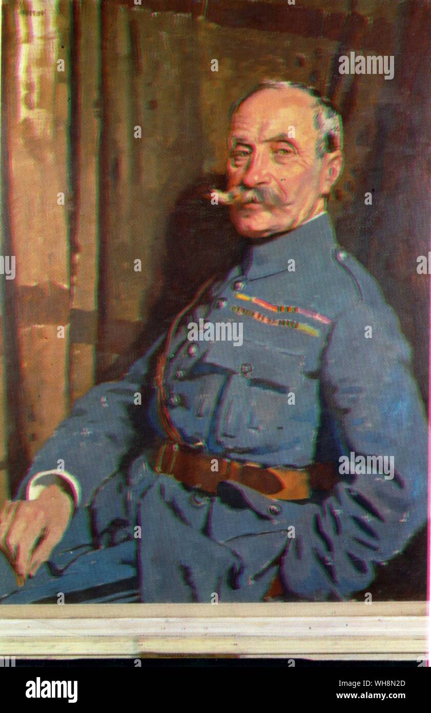 Ferdinand Foch the French Marshal who came Commander in Chief in 1918 of all the Allied armies on the Western Front. Stock Photo
