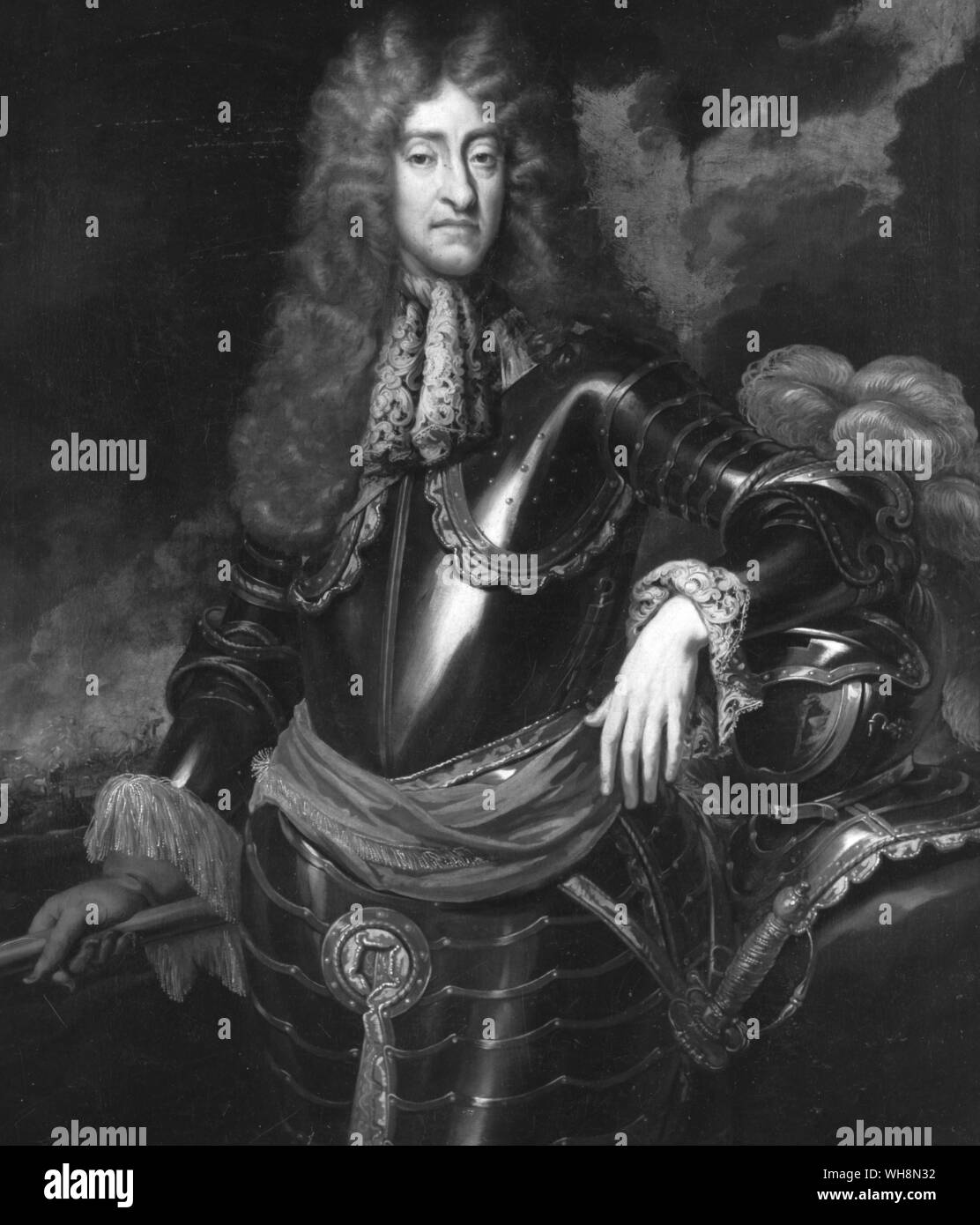 James II the last Stuart King Stock Photo