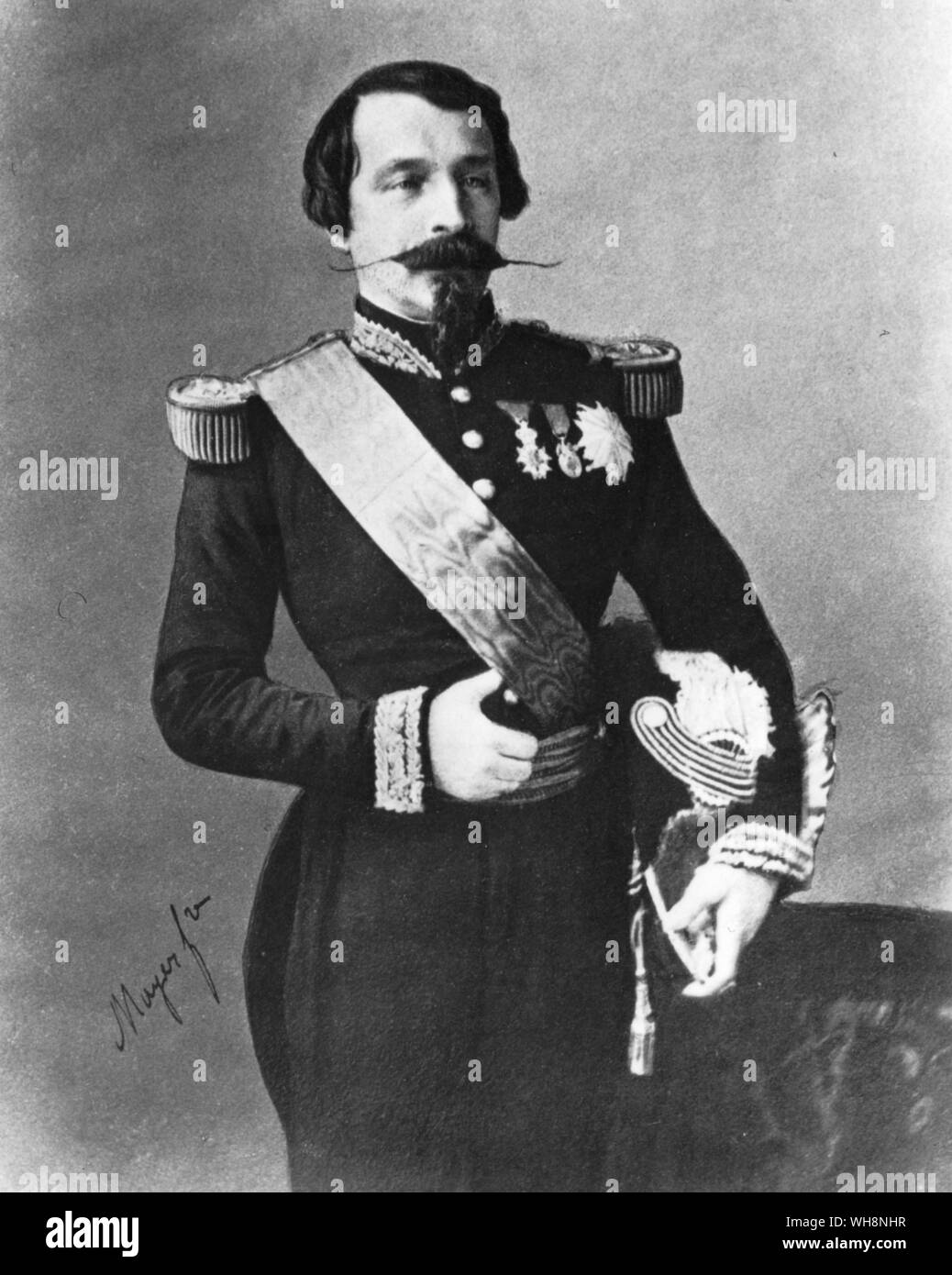 Emperor Napoleon III of the French 1854 Stock Photo