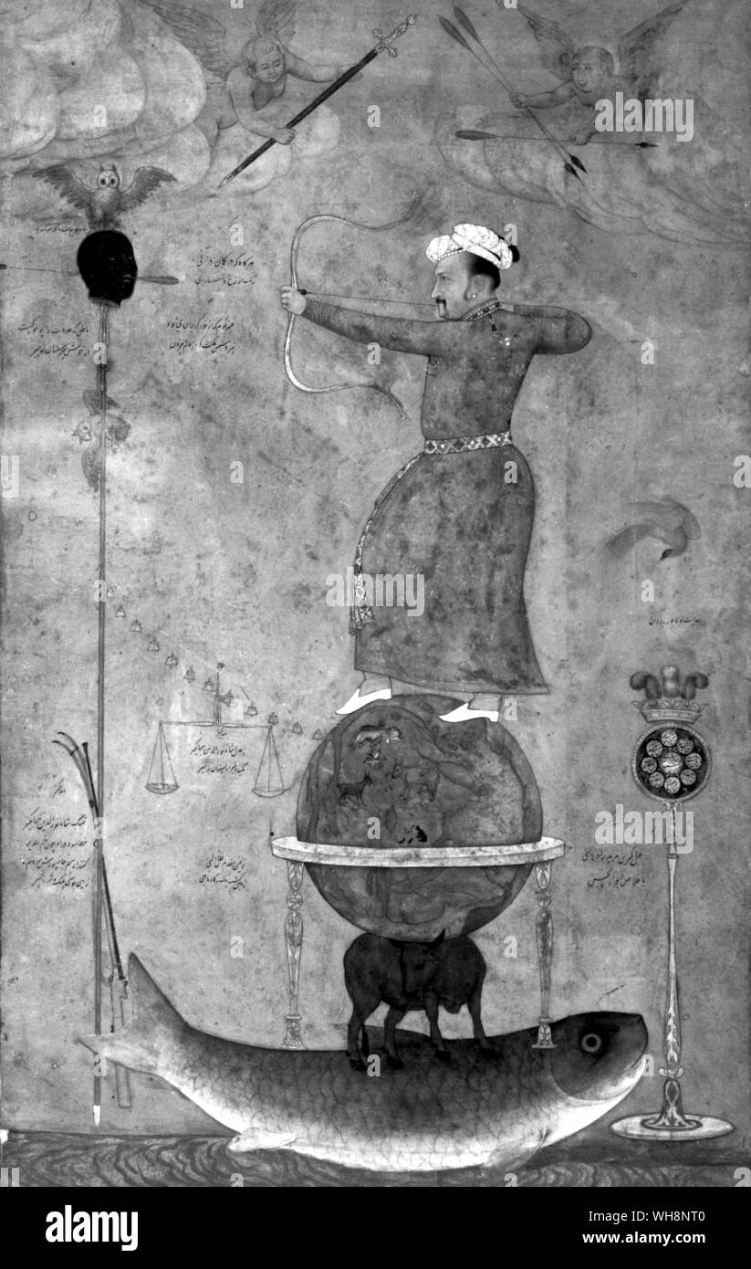 Jahangir (as he imagined) finishing off Malik Amber: by Abul Hassan, c.1620 Stock Photo