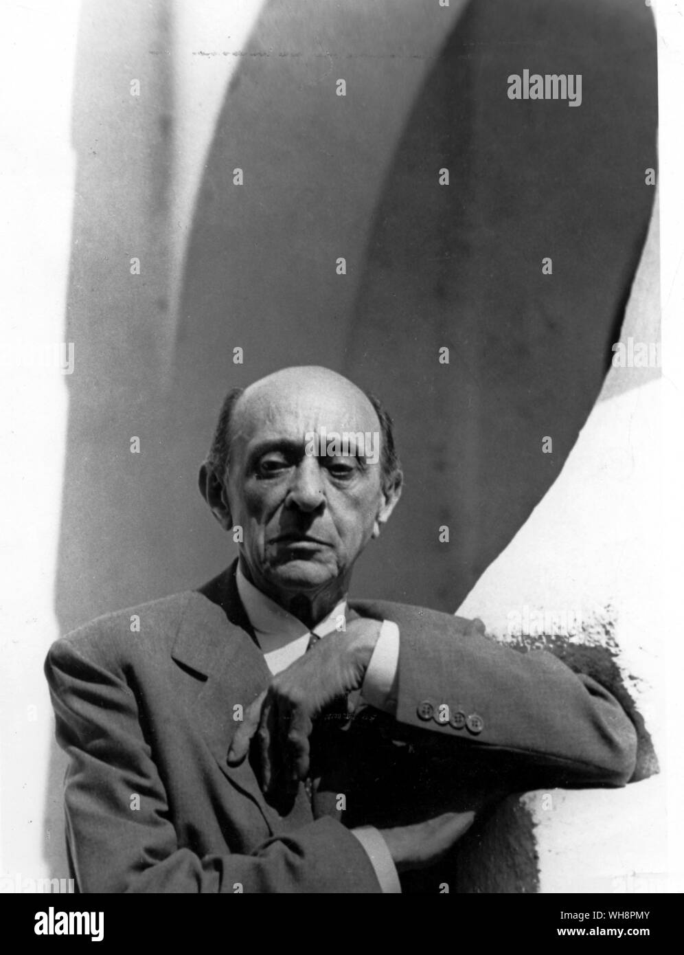 Arnold Schoenberg, Austrian Composer 1874-1951.. Stock Photo