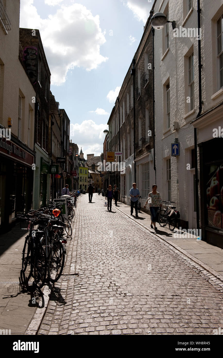 Shops in Green Street, Cambridge, England Stock Photo Alamy