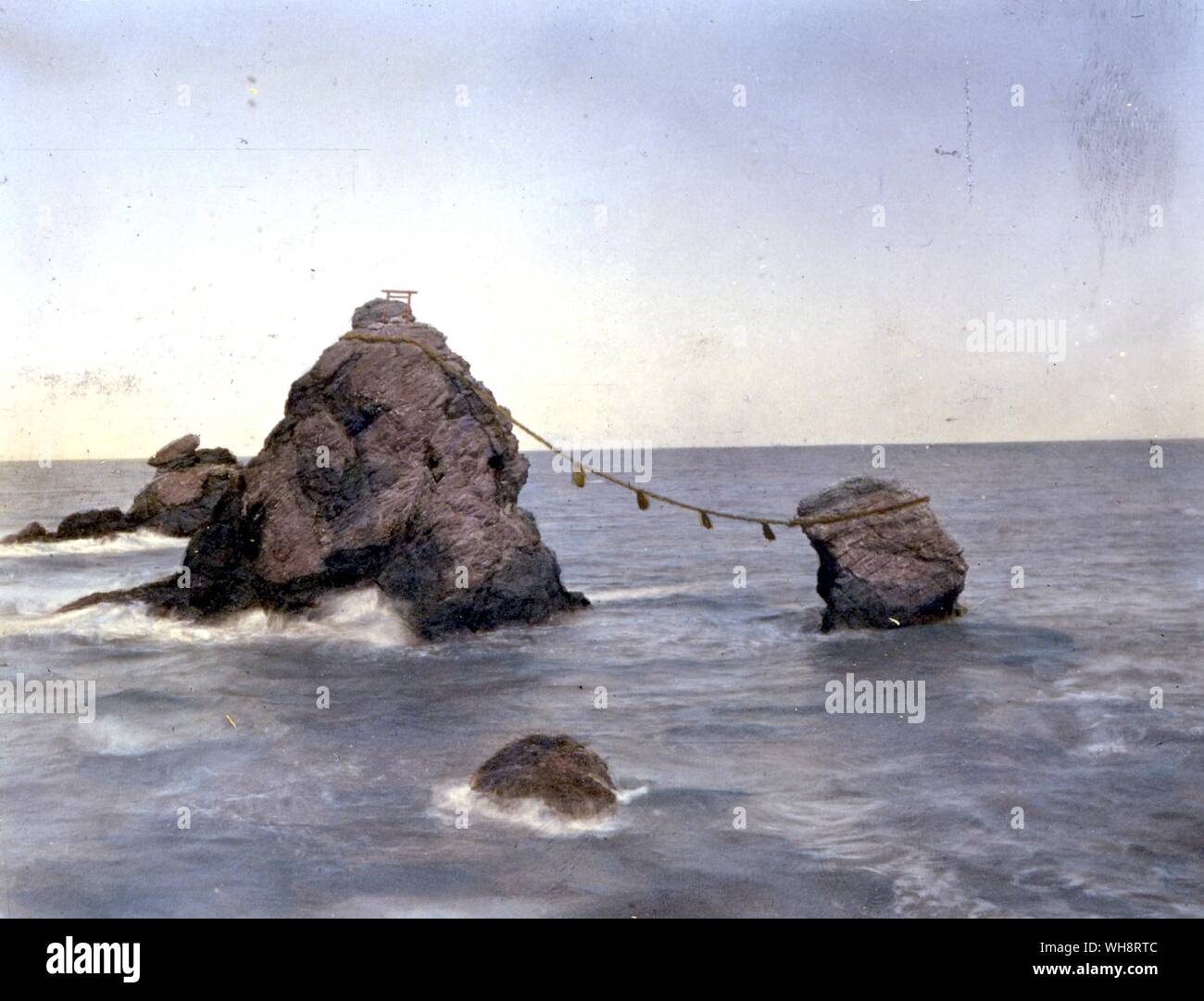 The wife and husband rocks at Futami. 1904. Stock Photo