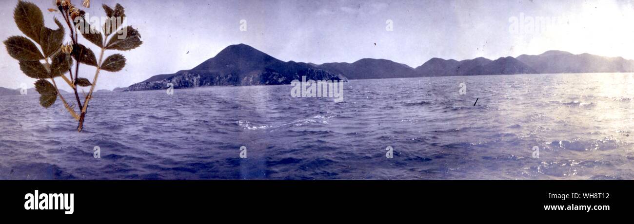 The uninhabited island of Nishishima. 1900. Stock Photo