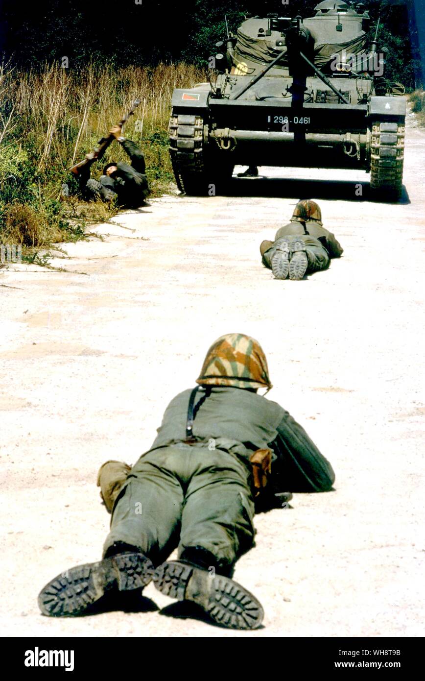 Legionnaires today are trained on Corsica where recruits are given an intensive course in the strategy and techniques of modern warfare Stock Photo