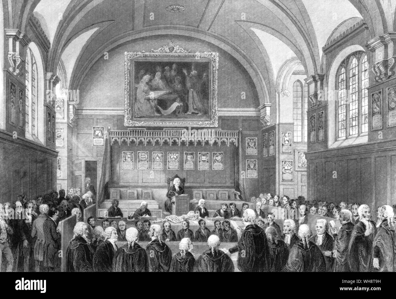 Lincoln's Inn Hall. Mr Anthony Trollope appeared here in his more promising days Stock Photo