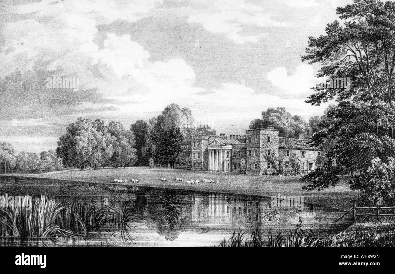 The Vyne, home of the Chutes who were neighbours of the Austen Family Stock Photo
