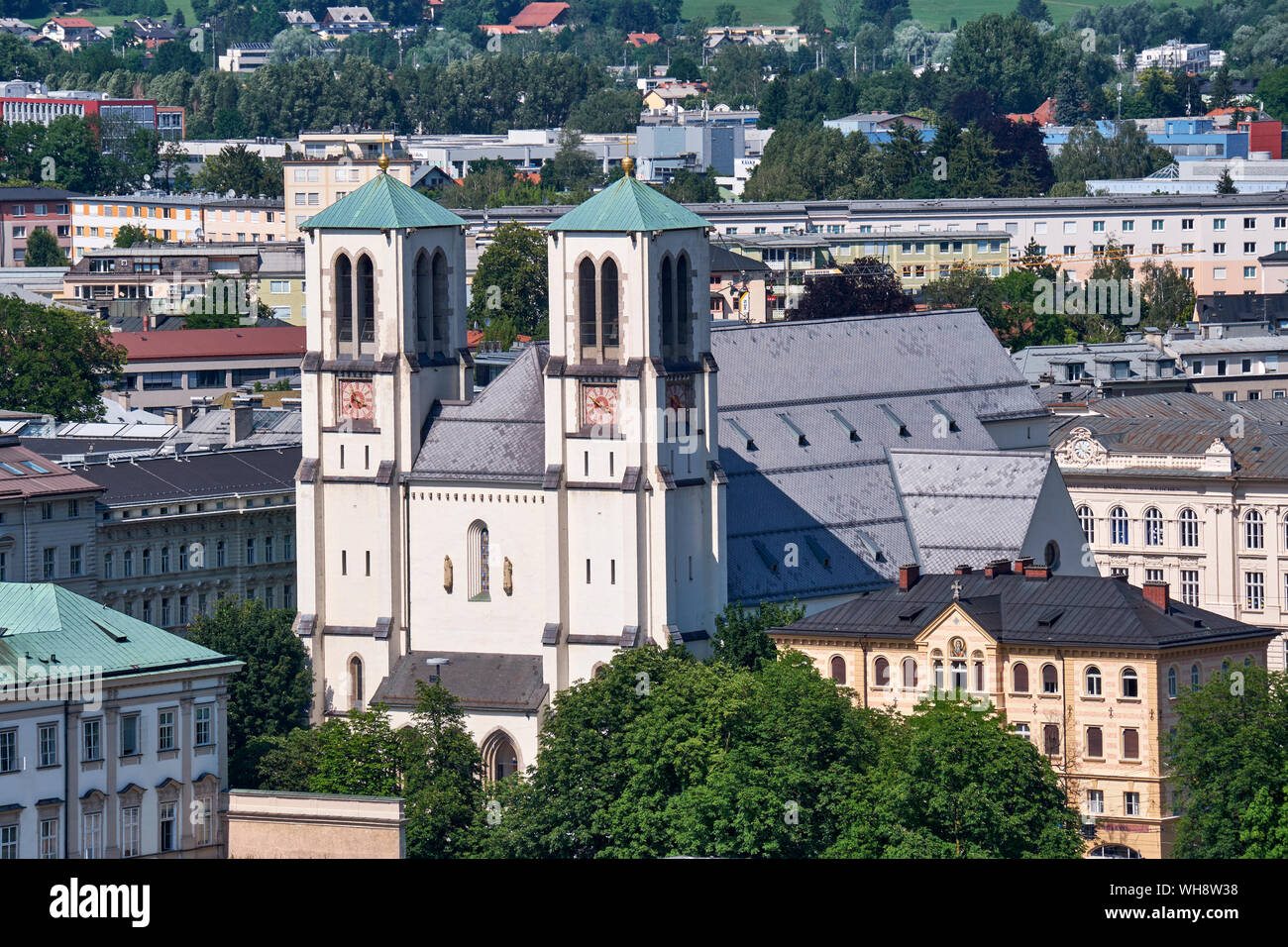 Holy Trinity Church, Salzburg, Austria Stock Photo