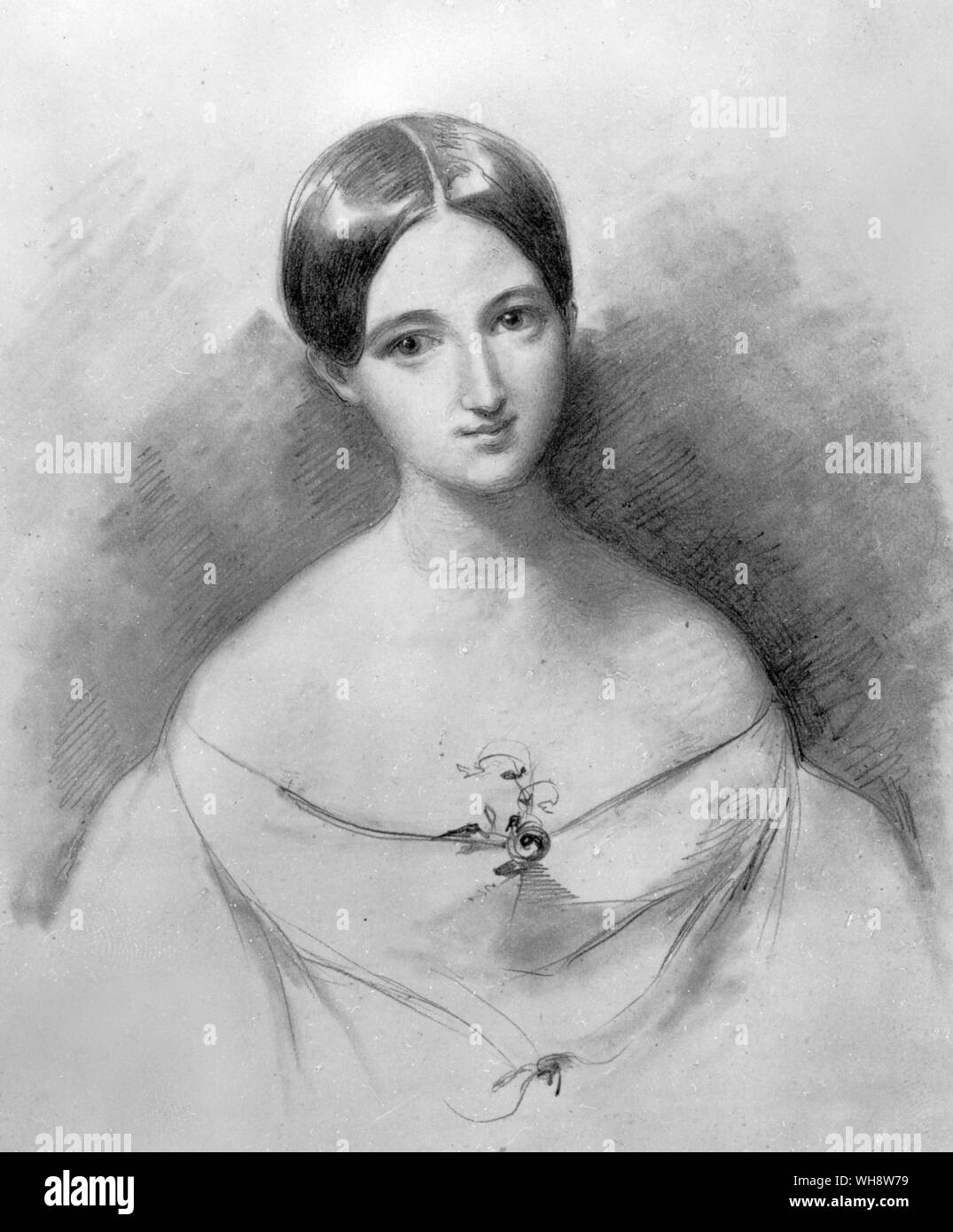 Frances (Fanny)  Horsley 1843 Stock Photo