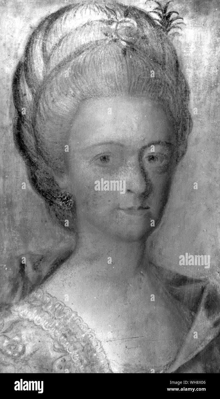 Carl Linnaeus's daughter Lovisa Stock Photo