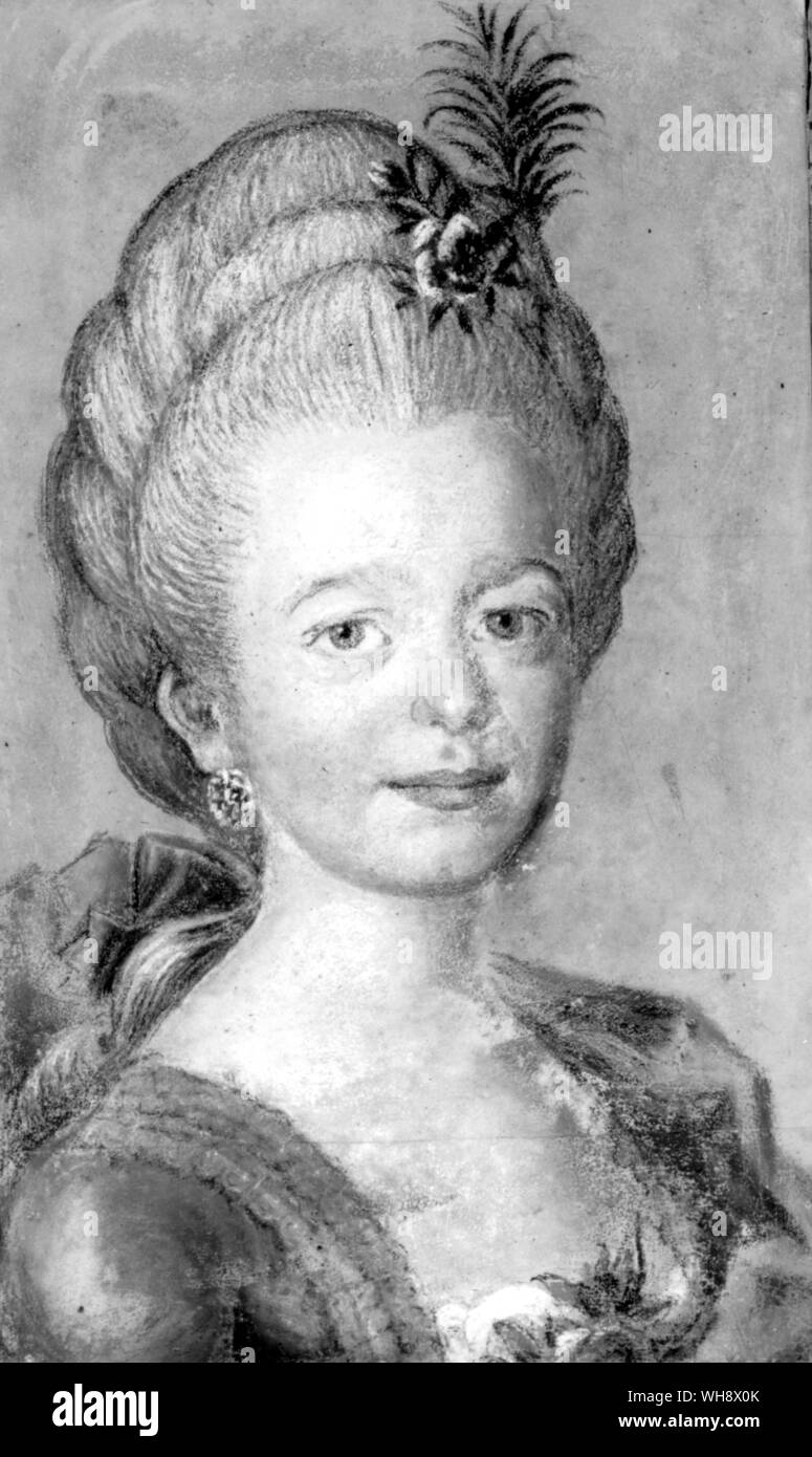 Carl Linnaeus's daughter Sophia Stock Photo