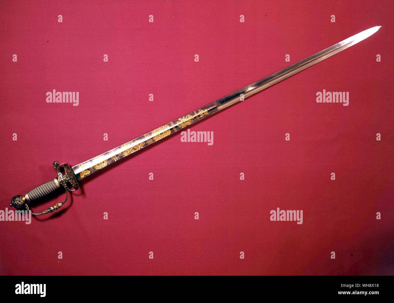 Louis XIV sword Stock Photo