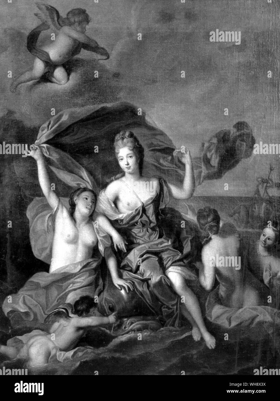 Francoise-Marie de Bourbon, Duchess de Chartres, as Thetis.  French school, seventeenth century. Stock Photo