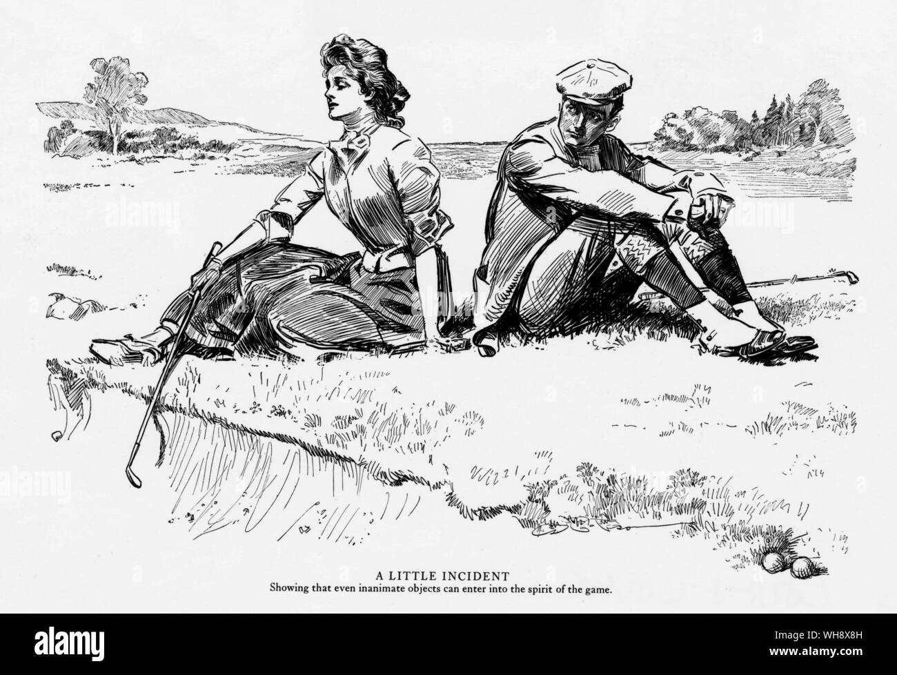 A Little Incident' Charles Dana Gibson, 1867-1944.. Stock Photo