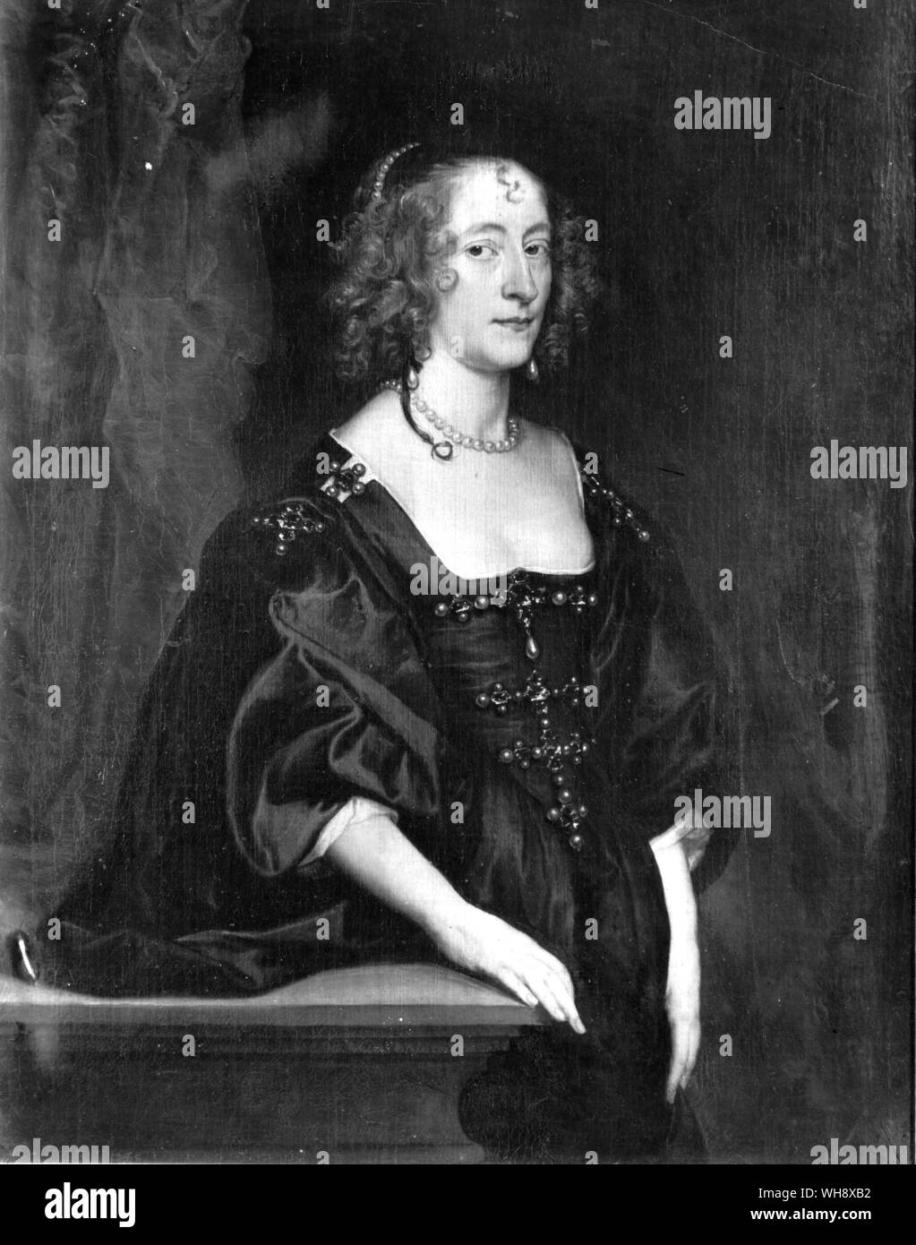 Wife of a Royalist commander and sister to the Parliamentary commander in chief Lady Frances Devereux, Essex's sister, was married to the Marquis of Hertford Stock Photo