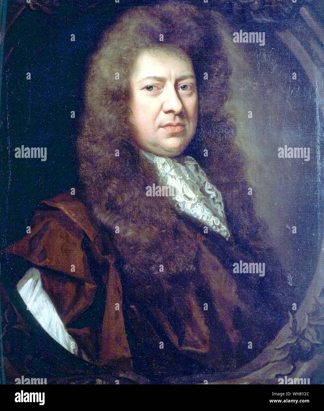 Samuel Pepys 1633-1703. English Diarist and Admiralty Offical . . First recorded mention of Punch and Judy show Stock Photo