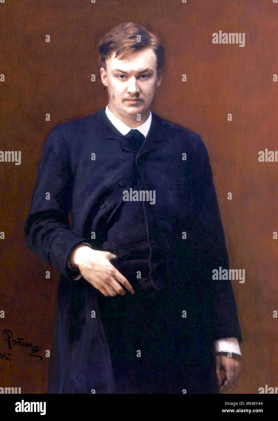 (Alexander) Aleksandr Konstantinovich  Glazunov  1865-1936 Russian Composer Stock Photo